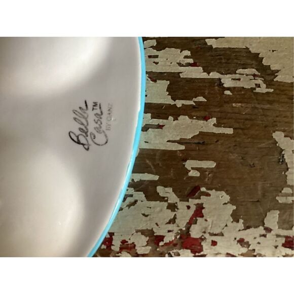 Bella Casa Devil Egg Ceramic Platter Colorful 12”x9” Easter Spring - Picture 5 of 10